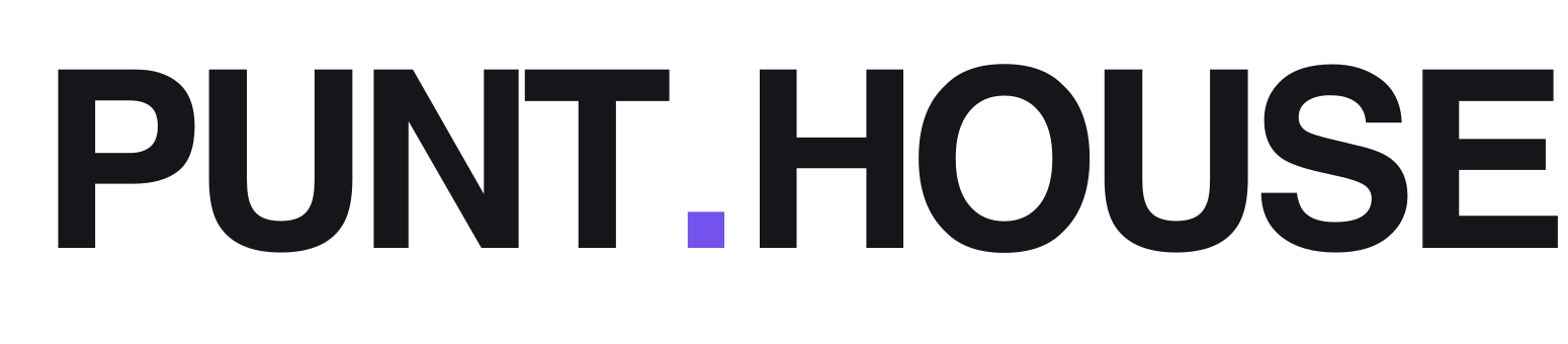 Punt.house wordmark only